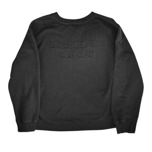 HUF Black Embroidered Dirt bag Cream Sweatshirt Size M